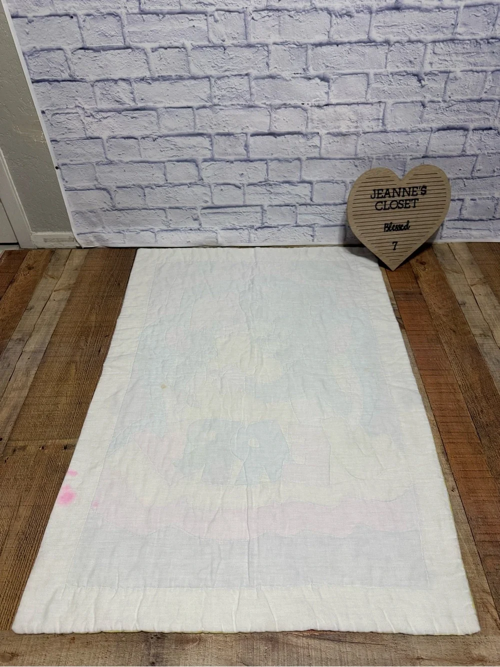 Vintage 1980 Tom & Jerry  Children’s Or Crib Size Quilted Blanket Handmade